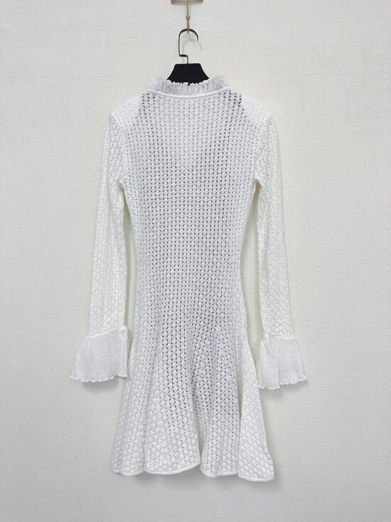 Self-Portrait white knit dress - Picture 11 of 14
